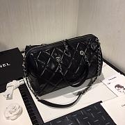 Chanel new boston pillow bag black | AS1322  - 2