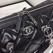 Chanel new boston pillow bag black | AS1322  - 4