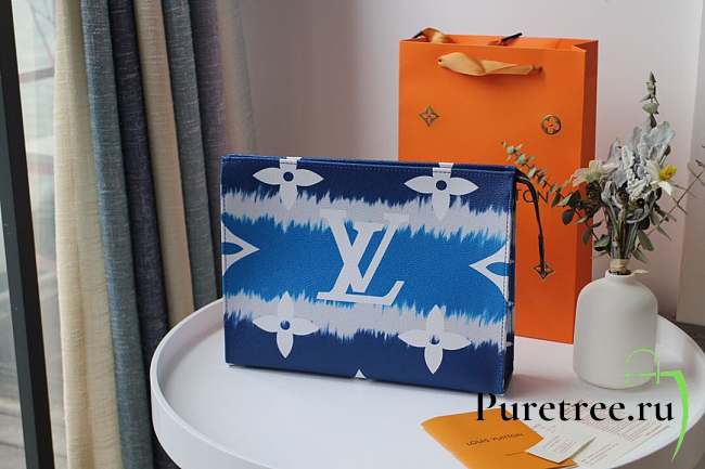 Louis Vuitton New Clutch Bag Blue - 1