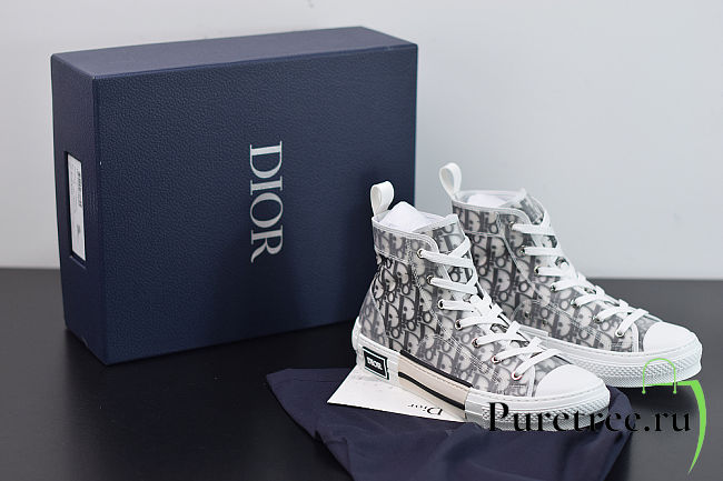 Dior high oblique sneakers - 1