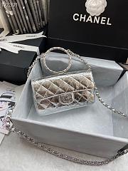 Chanel handbag silver | AS1665 - 1