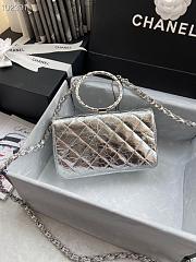 Chanel handbag silver | AS1665 - 4