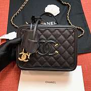 Chanel Vanity Case Black Bag Medium  | A93343 - 2