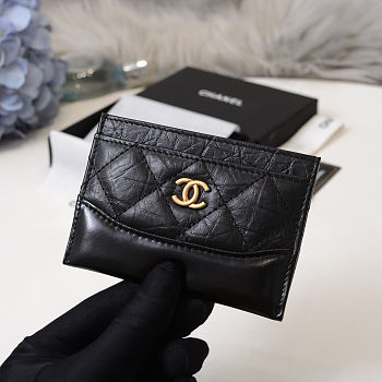 Chanel card case black