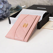 Chanel card case pink  - 2