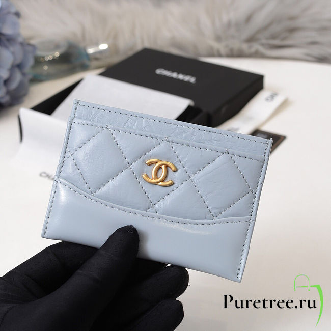 Chanel card case blue - 1
