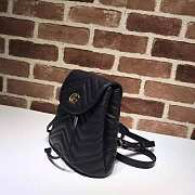 GUCCI | Backpack Black Calfskin 528129 - 19 x 18.5 x 10cm - 3
