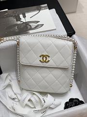 2021 early spring new series pearl chain bag white - 1