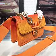 Chanel orange gradient chain bag - 3