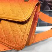Chanel orange gradient chain bag - 5