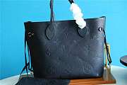 LV Neverfull MM Monogram Empreinte Leather Black - 2