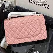 Chanel Lambskin Classic Flap Pink Bag 30cm - 2