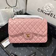 Chanel Lambskin Classic Flap Pink Bag 30cm - 4