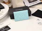 Chanel Wallet Blue Sliver - 4