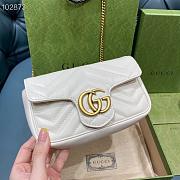 Gucci GG Marmont Matelassé Leather Super Mini Bag 16.5cm | 476433 - 1