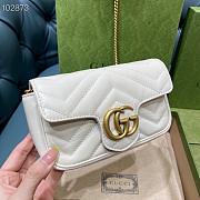 Gucci GG Marmont Matelassé Leather Super Mini Bag 16.5cm | 476433 - 6
