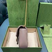 Gucci GG Marmont Matelassé Leather Super Mini Bag Beige 16.5cm | 476433 - 3