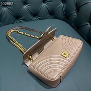 Gucci GG Marmont Bag Beige 26cm | 443497 - 6