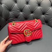 Gucci GG Marmont Bag Red 26cm | 443497 - 1