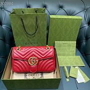 Gucci GG Marmont Bag Red 26cm | 443497 - 2