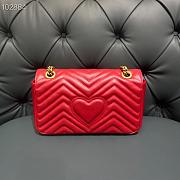 Gucci GG Marmont Bag Red 26cm | 443497 - 4
