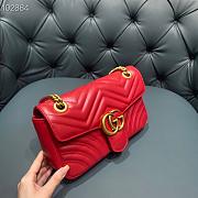 Gucci GG Marmont Bag Red 26cm | 443497 - 5