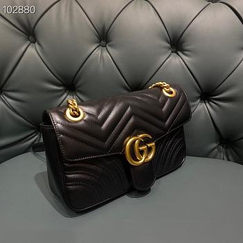 Gucci GG Marmont Bag Black 26cm | 443497
