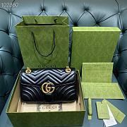 Gucci GG Marmont Bag Black 26cm | 443497 - 5