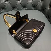 Gucci GG Marmont Bag Black 26cm | 443497 - 3