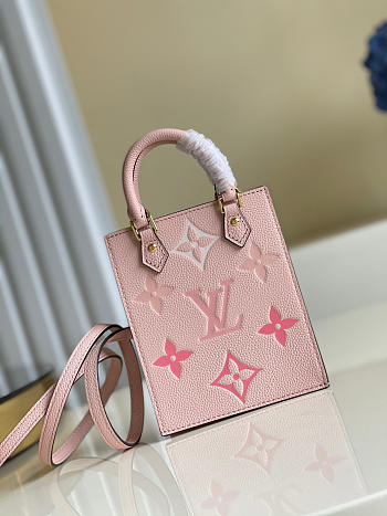  Louis Vuitton Petit Sac Plat Pink Leather  | M80449