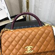 Chanel Coco Grained Calfskin V Quilting Flap Bag Camel | 92991 - 6