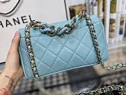 Chanel Flap Bag With Large Bi-Color Chain Blue | AS1353 - 3