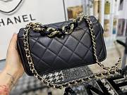 Chanel Flap Bag With Large Bi-Color Chain Black | AS1353 - 3