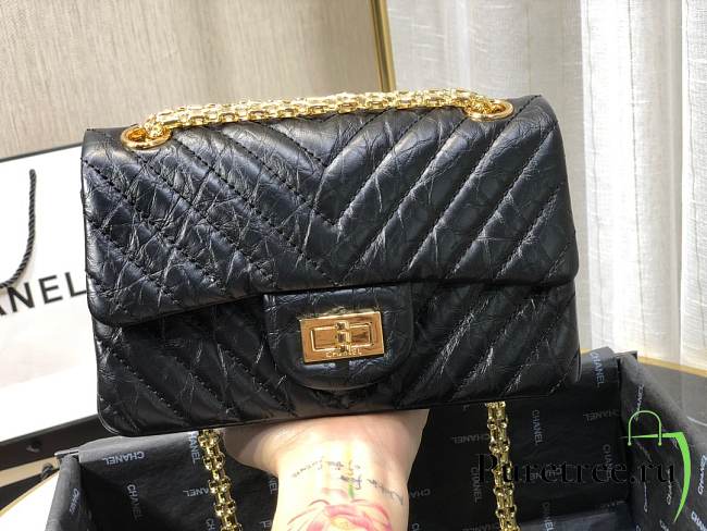 Chanel Mini 2.55 Handbag Black | AS0874 - 1