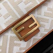 Fendi Baguette denim F logo series white | 83329B89 - 5