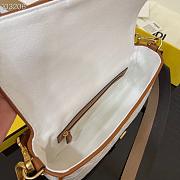 Fendi Baguette denim F logo series white | 83329B89 - 6