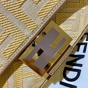 Fendi Baguette denim F logo series yellow | 83329B89 - 6