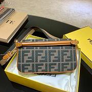 Fendi Baguette denim F logo series light blue | 83329B89 - 3