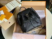 LV Montsouris backpack embossed leather black | M45205  - 6
