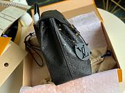 LV Montsouris backpack embossed leather black | M45205  - 2