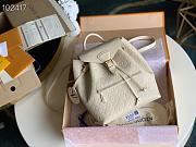 LV Montsouris backpack embossed leather cream | M45397 - 4