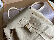 LV Montsouris backpack embossed leather cream | M45397 - 5