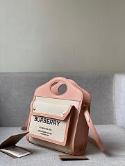 Mini Two-tone Canvas and Leather Pocket Pink | 80368121 - 5