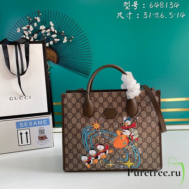 Disney x Gucci Donald Duck Tote Bag | 648134 - 1