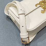 Triomphe Shoulder Bag Shiny Calfskin White| 194143 - 3
