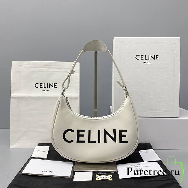 Celine Ava Hobo Shoulder Bag in White | 60054 - 1