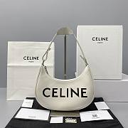 Celine Ava Hobo Shoulder Bag in White | 60054 - 1