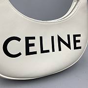 Celine Ava Hobo Shoulder Bag in White | 60054 - 5