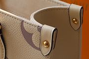 Louis Vuitton Fuschia Empreinte Onthego PM Cream | M45660 - 6