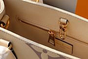 Louis Vuitton Fuschia Empreinte Onthego PM Cream | M45660 - 4